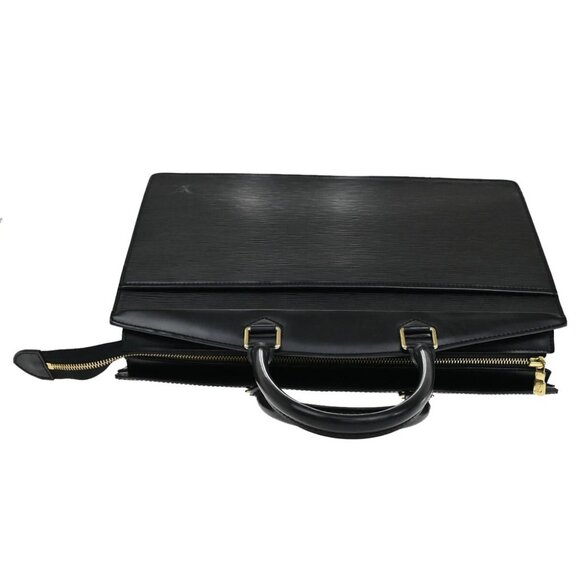 LOUIS VUITTON LV Logo Riviera Hand Bag Epi Leather Black France M48182 31EE464 - Picture 1 of 16